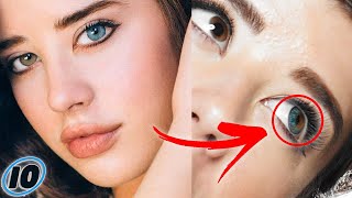 This Model Pretends To Have Heterochromia  Sarah McDaniel [upl. by Evelyn471]