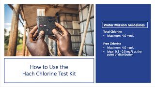 How to Use the Hach Chlorine Test Kit [upl. by Llenral]