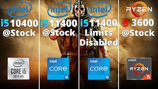 i510400 vs i511400 vs Ryzen 5 3600  11 Games 1080p RTX 3070 [upl. by Anawad]