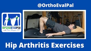 Hip Arthritis Exercises Light Strengthening [upl. by Gee]