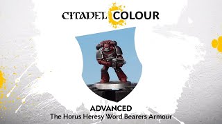 How to Paint The Horus Heresy Word Bearers Armour [upl. by Pomfrey350]