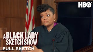 A Black Lady Sketch Show Courtroom Kiki Full Sketch  HBO [upl. by Hake]