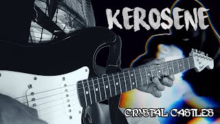 CRYSTAL CASTLES  KEROSENE GUITAR TABS TUTORIAL [upl. by Anallij733]