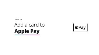 How to add a card to Apple Pay [upl. by Vallo205]