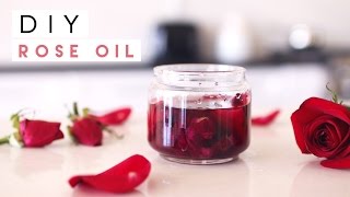 DIY Rose Oil for Skin Hair Nails [upl. by Torrie]