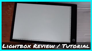 Cheap LED Lightbox  Lightpad Review amp Tutorial [upl. by Hannavas]