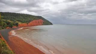 Six Hour Time Lapse of the Ocean Low to High Tide Blomidon Provincial Park Nova Scotia [upl. by Tareyn]