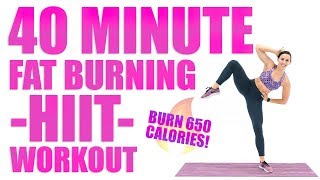 40 Minute Fat Burning HIIT Workout 🔥Burn 650 Calories 🔥 [upl. by Artenra176]