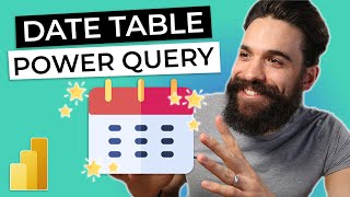 DATE TABLE for Power BI using Power Query [upl. by Atinnor566]