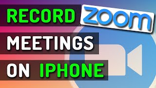 How To Record A Zoom Meeting On iPhone amp Android [upl. by Ezirtaeb95]