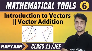 Mathematical Tools 06  Introduction to Vectors  Vector Addition  Class 11JEE  RAFTAAR [upl. by Zosi]