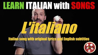 Italian Song quotLitalianoquot with lyrics English translation and explanations [upl. by Sorenson]