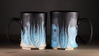 Making a NERIKOMI FLAME MUG From Start to Finish [upl. by Vas]