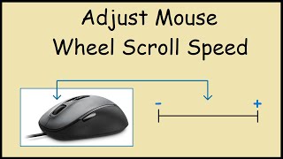 How to Adjust Mouse Wheel Scroll Speed in Windows 10 [upl. by Normie]