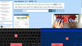 What Typing 100 WPM Looks Like QWERTY vs Dvorak [upl. by Westleigh]