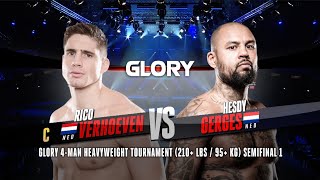 GLORY 77 Rico Verhoeven v Hesdy Gerges [upl. by Tala]