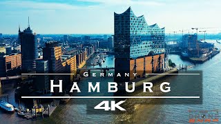 Hamburg Germany 🇩🇪  by drone 4K [upl. by Sitrik86]