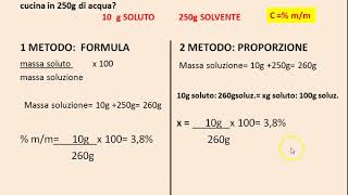 Chimica InsiemeEsercizi svolti sulla concentrazione delle soluzioni [upl. by Solohcin]