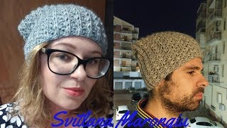 Tutorial Uncinetto  Cuffia unisex facile alluncinetto [upl. by Enowtna]