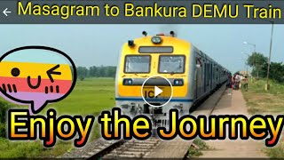 Masagram to Bankura DEMU Train Ride Green Ride [upl. by Enoid]