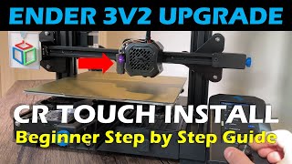 How to Install a CR Touch on a Ender 3v2 3D Printer Step by Step for Beginners [upl. by Lertnek86]