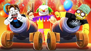 LOGGY ESCAPING CLOWN FACTORY  ROBLOX [upl. by Aneer]