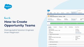 How to Create Opportunity Teams [upl. by Yadrahs]