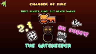 Geometry Dash 21  Unlocking The Gatekeeper Chamber of Time Vault Codes [upl. by Neelav]