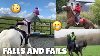 horse FALLS amp FAILS  Subscriber Edition  equinemollie [upl. by Ordnagela824]