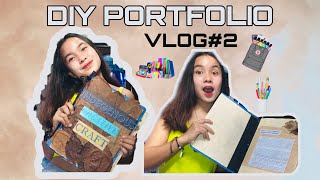 DIY PORTFOLIO USING INDIGENOUS MATERIALS  Vlog 4  Janina May [upl. by Aylad315]