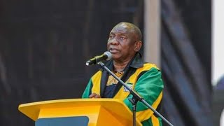 President Cyrill Ramaphosa ethula inkulumo yosuku kwi Siyanqoba Rally FNB stadium [upl. by Eldridge201]