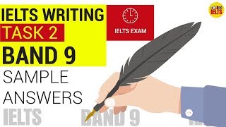 IELTS WRITING TASK 2 BAND 9  SAMPLE ANSWERS amp STRUCTURE  S1 [upl. by Adnorehs]