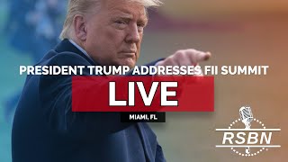 LIVE REPLAY President Trump Addresses FII Summit in Miami FL  21925 [upl. by Nnylrahc]