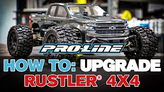 ProLine HOW TO Upgrade Your Rustler 4x4 [upl. by Macilroy]