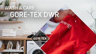 How to restore the GORETEX DWR durable water repellency  Wash amp Care [upl. by Asle]