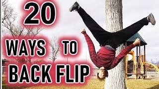 20 WAYS TO BACK FLIP [upl. by Mazur]