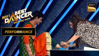 Indias Best Dancer S3  Geeta Maa ने लगाया Act के बाद Shivanshu के पैर पर काला टीका  Performance [upl. by Adyan]