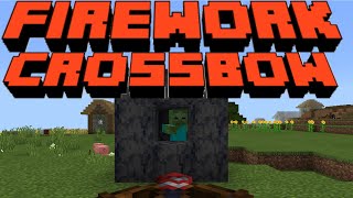 How To Shoot Fireworks From A Crossbow In Minecraft Pocket Edition shorts [upl. by Greabe]