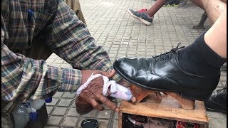 The best shoe shine of all South America ASMR [upl. by Boony524]