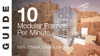 10 Modular Frames  Minute Factory SATISFACTORY GUIDE [upl. by Bradman]