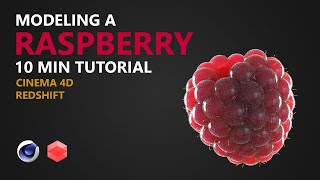 Redshift for Cinema 4D  Model and Texture a Raspberry in 10 Min [upl. by Viscardi930]