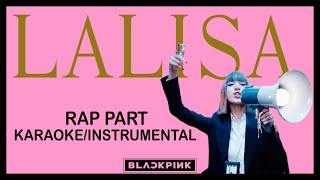 LALISA RAP PART KARAOKE INSTRUMENTAL  LISA MANOBAL [upl. by Scottie]