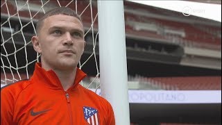 Kieran Trippier on Simeone learning Spanish and Atletico [upl. by Balbinder]