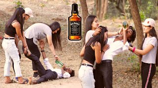 Drinkman Prank On My Friends  funny Reaction  In India  Jassi Sona [upl. by Appel]