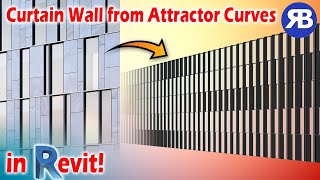 Revit Snippet Adaptive Curtain Wall from Multiple Attractor Curves [upl. by Killoran330]