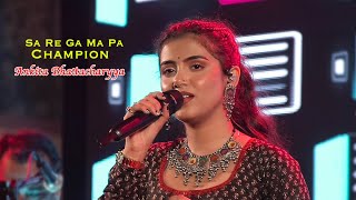 Sa Re Ga Ma Pa Champions  Ankita Bhattacharyya  Live Show  Jhankar Studio [upl. by Kcirneh]