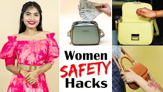 7 Life Saving SAFETY amp SURVIVAL Hacks  Womens Day Special  Anaysa [upl. by Lilllie]