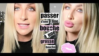 COMMENT PASSER DUNE FINE BOUCHE À UNE GROSSE BOUCHE EN 2MIN  Justine Francotte [upl. by Brag608]