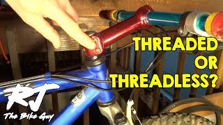 How To Identify ThreadedThreadless ForksStems On A Bike [upl. by Hcahsem]