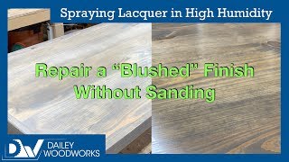 Spraying Lacquer in High Humidity [upl. by Flavia]